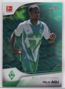 Felix Agu 2022-23 Topps Chrome Bundesliga Green Wave Refractor #204/275 - Picture 1 of 2