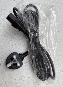 3 x Power Cable 13a UK 3 Pin to IEC "Kettle Lead" approx 2m - Picture 1 of 2