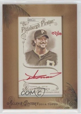 2014 Topps Allen & Ginter's Framed Mini Red Ink /10 Jason Grilli #AGA-JGR Auto - Image 1 of 2