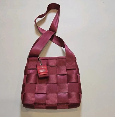 Bolso Bandolera Mensajero Harveys The Original Cinturón de Seguridad Rojo Rosa Brillante Hecho en EE. UU.  Foto 1 de 4