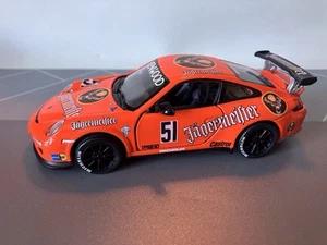 1/36 Kinsmart Custom 2010 PORSCHE 911 GT-3 RS JAGERMEIFTER Pull Back Custom - Picture 1 of 17