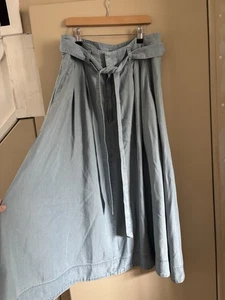 Ralph Lauren Shirlaine weicher Denim-Rock mit Gürtel Größe UK 10 - Bild 1 von 5