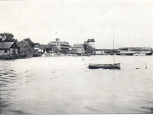 Postal de velero CT Noank Connecticut Palmer Hotel Shore View - Imagen 1 de 3