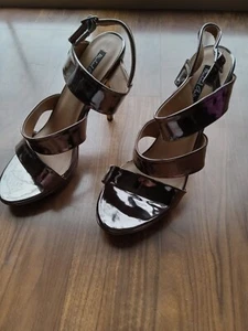 Michael Antonio Silver High Heels, Size 10, Woman's - Picture 1 of 9