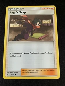 Pokemon 4x Koga's Trap 59/68 Destinos Ocultos Poco Comunes Casi Como Nuevo - Imagen 1 de 1