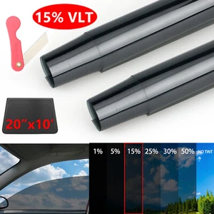 Uncut Roll Window Tint Film 15% VLT UV Block 20in x10ft For Car Outdoor Glass US - Picture 1 of 8