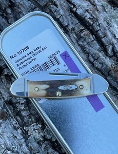 CASE XX *x 2025 GENUINE STAG FLUTED BOLSTERS BABY BUTTERBEAN KNIFE KNIVES - Picture 1 of 6