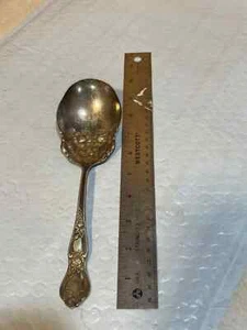 Vintage Unique 1847 Rogers Bros Silver Plate XS Triple Salad Spoon 9" Length (A2 - Picture 1 of 4