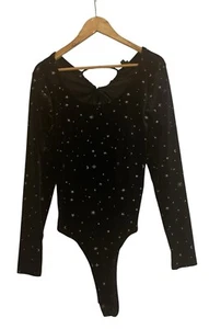 WILD FABLE Velour Galaxy Black Body Celestial Größe 2XL Witchy Whimsygoth Neu mit Etikett - Bild 1 von 11