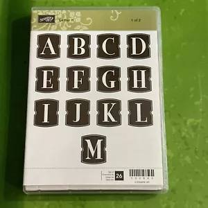 Stampin' Up! Letter It. Ambos juegos en una caja de 26 A-Z totalmente nuevos - Imagen 1 de 3