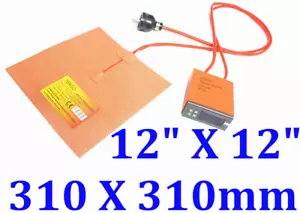 Manta de calefacción de goma de silicona 12"" X 12"" 310 X 310 mm 180 W JSR CEUL venta de fábrica - Imagen 1 de 11
