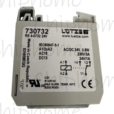 1PC LUETZE 730732 RE4-0732 730732 RE 4-0732 24VDC Isolation Relay 3A 230V - Image 1 of 2