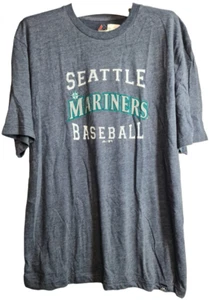 Majestic Athletic Men's Seattle Mariners Spectacular T-Shirt LARGE NAVY HEATHER - Picture 1 of 8