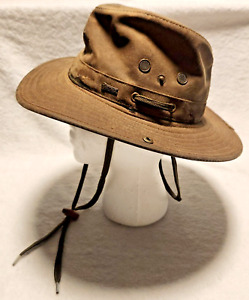 Australian OUTBACK TRADING 1497 Oilskin River Guide Hat with Koala Pouch Small