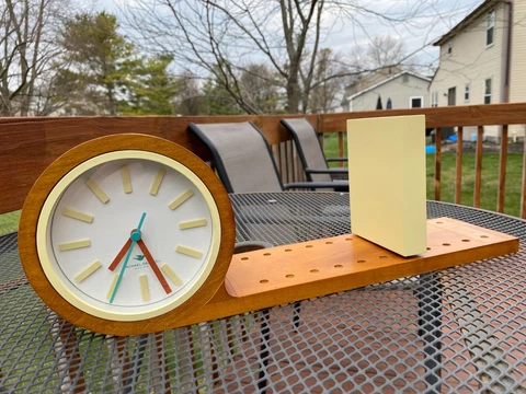 Michael Graves Design Maple Wood Bookshelf Clock Cover