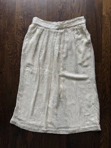 Adam Lippes Women Skirt Size 8 100% Silk Sequins - Picture 1 of 8