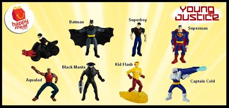 DC YOUNG JUSTICE MCDONALDS 2011 Happy Food Toys - tú eliges Foto 1 de 1