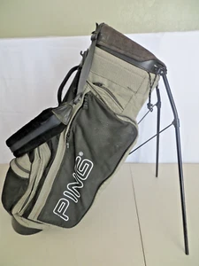 PING Hoofer 2 Golf Bag w/ Stand Cart Carry 4 Way Olive Black - No Rain Cover - Picture 1 of 8