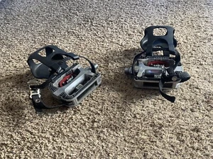 Cleated Bicycle Pedals w/ MT6-M cages & C8 stems - Picture 1 of 8