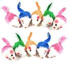 Keklle Play Fur Mice Cat Toys - Mixed Bag of 10 with Rattling... 