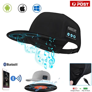 Baseball Cap with Bluetooth Stereo Music Speakers Wireless Headphone Headset AU - Picture 1 of 17