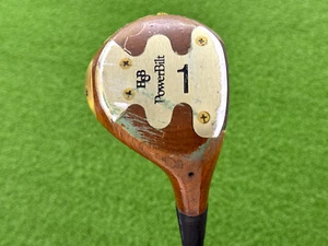 POWERBILT H&B DRIVER Genuine Persimmon Right Handed Steel Dynamic "B" Classic - Picture 1 of 6