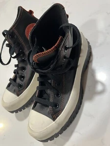 Converse Chuck Taylor All Star High Top Thick Sole Black Shoes Women 6.5/Men 4.5 - Picture 1 of 8