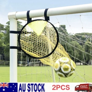 2x Football Target Net Soccer Target Goal Net Soccer Top Bins Goal Target Bags - Picture 1 of 10