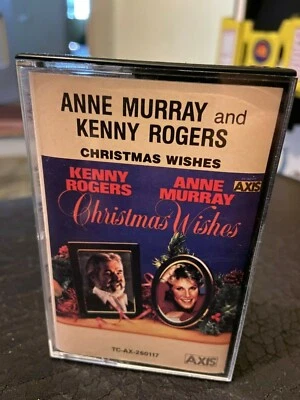 Anne Murray and Kenny Rogers Christmas Wishes Cassette tape Axis carols VG 1981 - Image 1 of 4