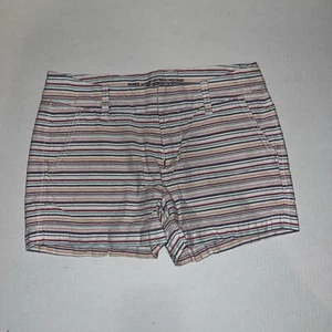 Khaki's by GAP Girlfriend 3" Short Multi Color Pastel Stripe Size 2/26 F2 - Picture 1 of 3