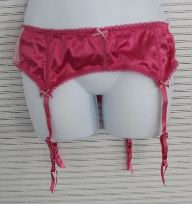 Strumpfhalter Strapshalter Strapsgürtel Sexy Dessou Rosa Grau S M L XL - Bild 1 von 4