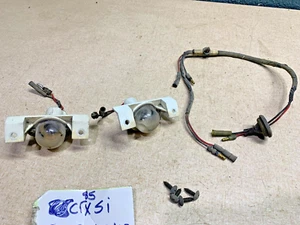 1985 HONDA CRX REAR LICENSE PLATE LIGHTS AND WIRING BOTH - Picture 1 of 3
