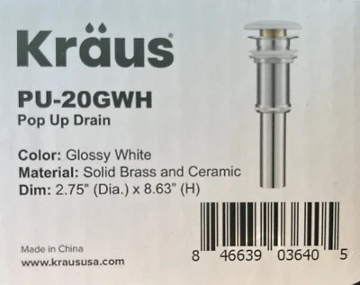 Drenaje emergente Kraus PU-20GWH Foto 1 de 2