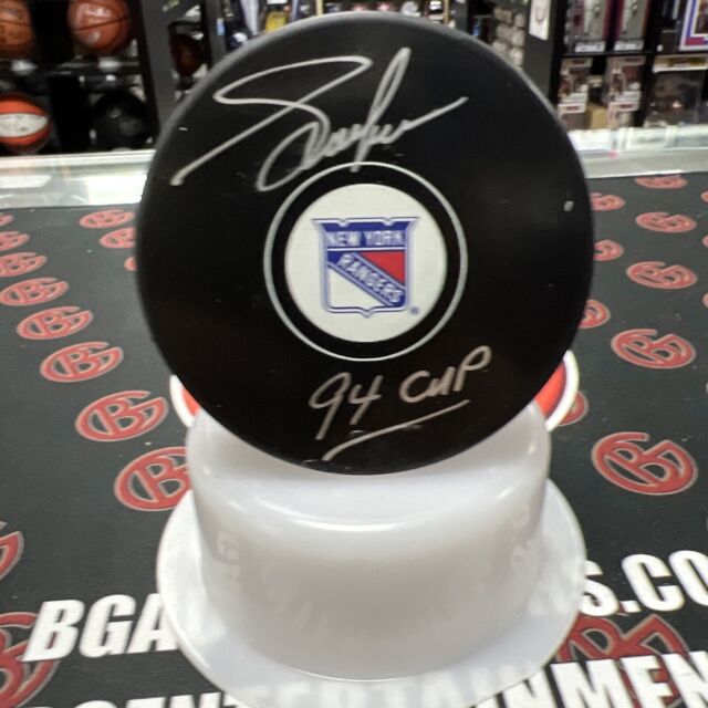 ADAM GRAVES New York Rangers Autograph SIGNED Hockey Stick Blade PSA COA 94  Cup