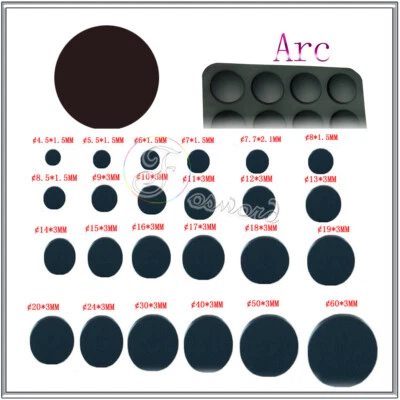 Ø18~Ø80 Selbstklebende Rückseite Silikonkautschuk Möbelfüße Filzgleiter Schützen - Bild 1 von 4