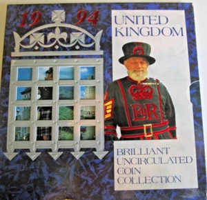 1994 United Kingdom Brilliant Uncirculated 8 Coin Set - Picture 1 of 7