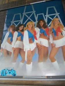 Rare 1980's Houston Oilers Derrick Dolls Cheerleaders Original Poster 20" X 28" - Picture 1 of 1
