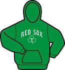 Irish Red Sox Shamrock Green White Hoody Sweatshirt