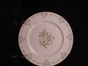 Placa de borde gris y plata vintage con patrón de herencia franciscana 10 1/4 - Imagen 1 de 4