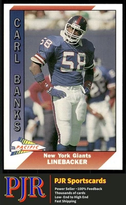 Carl Banks 1991 Pacific #340 New York Giants - Image 1 of 2