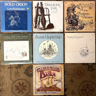 Dulcimer Vinyl Records Lot Vintage Folk LP’s Collection Leo Kretzner Whimsical Foto 1 de 4