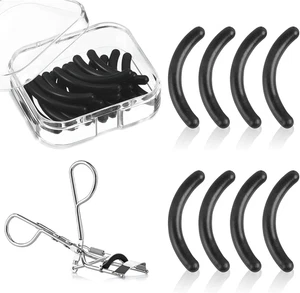 Silicone Eyelash Curler Pads, 30 Pcs Strip for Universal Eyelash Curler (Black) - Picture 1 of 7