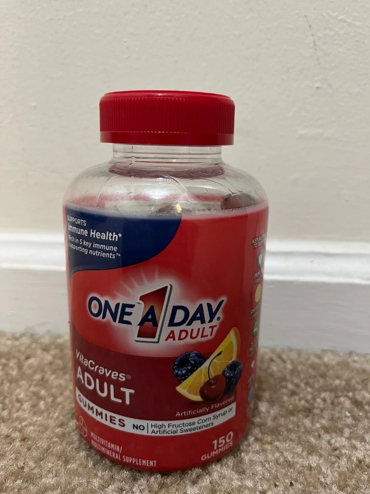 Gomas multivitamínicas One A Day adulto VitaCraves 150 EA validade 26/06 - Imagem 1 de 1