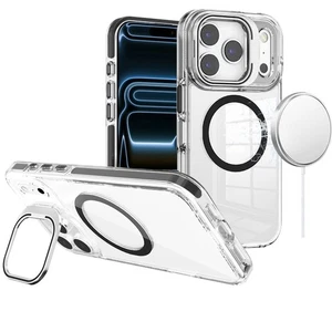 For iPhone 17 PRO Case Camera Stand Cover with Magnetic Circle + Tempered Glass - Picture 1 of 3