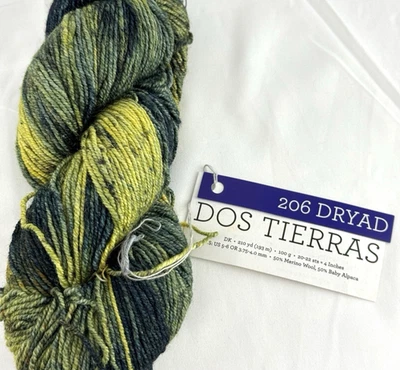 1 skein Malabrigo Dos Tierras Hand Dyed Merino Wool  + Alpaca Yarn Variegated - Image 1 of 4