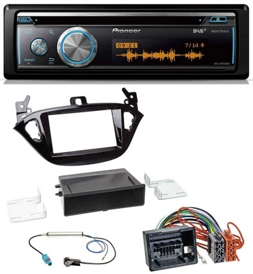 Pioneer MP3 DAB USB CD Bluetooth Autoradio für Opel Adam ab 13 Corsa E ab 15 Abl - Bild 1 von 4