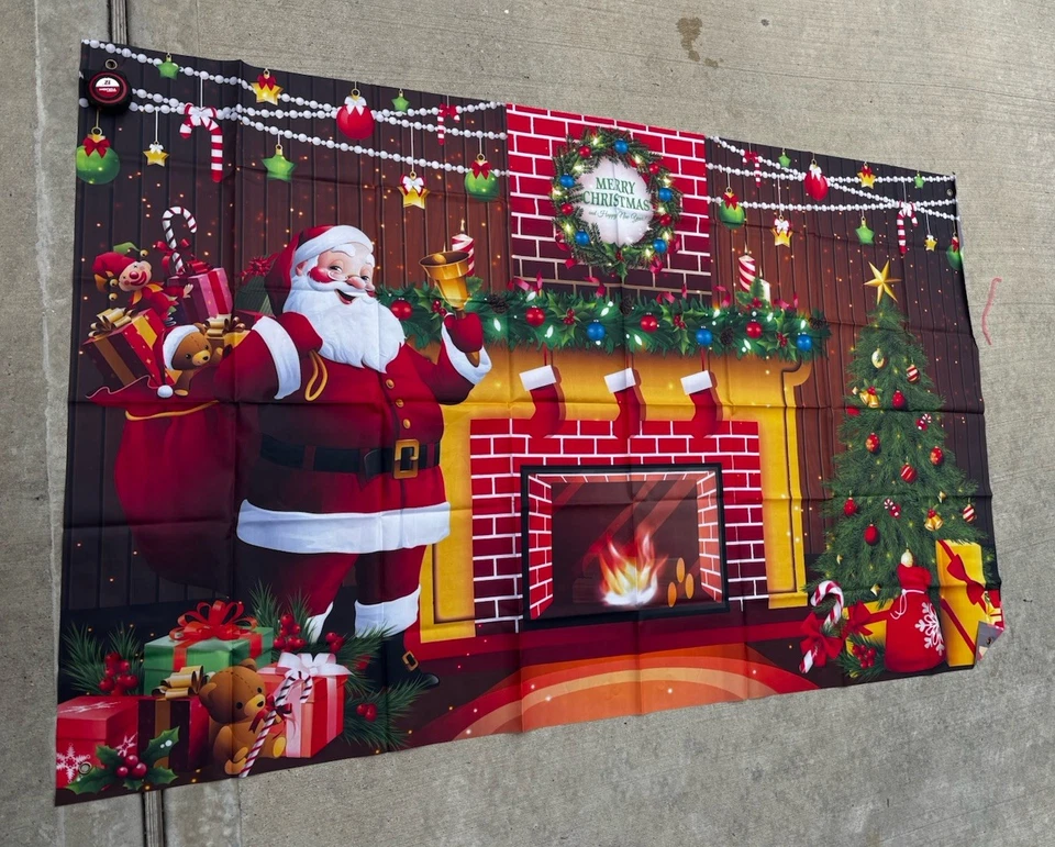 Banner / Decoraciones de Navidad. Aprox 72x43 pulgadas. Nuevo. En paquete Foto 1 de 1