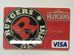 Rutgers University Alumni Credit Card▪️Exp 2012▪️New Jersey▪️Unsigned▪️US Bank - Picture 1 of 2
