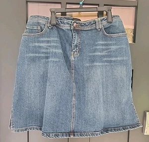 Falda vaquera occidental Venezia para mujer talla 20 azul diseño de 5 bolsillos festival de rodeo - Imagen 1 de 5