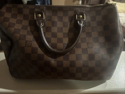 Bolso de Mano Louis Vuitton Speedy 30 Mujer Lona Damier, Marrón Level Foto 1 de 4